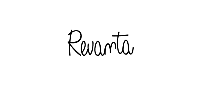 Revanta stylish signature style. Best Handwritten Sign (Angelique-Rose-font-FFP) for my name. Handwritten Signature Collection Ideas for my name Revanta. Revanta signature style 5 images and pictures png