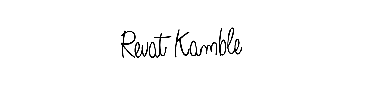 It looks lik you need a new signature style for name Revat Kamble. Design unique handwritten (Angelique-Rose-font-FFP) signature with our free signature maker in just a few clicks. Revat Kamble signature style 5 images and pictures png