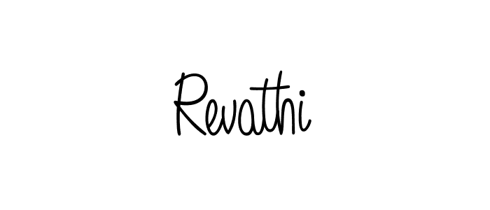 Revathi stylish signature style. Best Handwritten Sign (Angelique-Rose-font-FFP) for my name. Handwritten Signature Collection Ideas for my name Revathi. Revathi signature style 5 images and pictures png