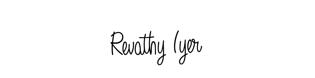 How to make Revathy Iyer signature? Angelique-Rose-font-FFP is a professional autograph style. Create handwritten signature for Revathy Iyer name. Revathy Iyer signature style 5 images and pictures png