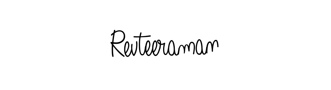 Use a signature maker to create a handwritten signature online. With this signature software, you can design (Angelique-Rose-font-FFP) your own signature for name Revteeraman. Revteeraman signature style 5 images and pictures png