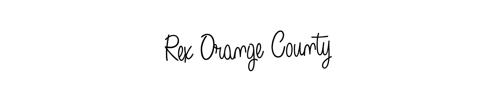 Make a beautiful signature design for name Rex Orange County. With this signature (Angelique-Rose-font-FFP) style, you can create a handwritten signature for free. Rex Orange County signature style 5 images and pictures png