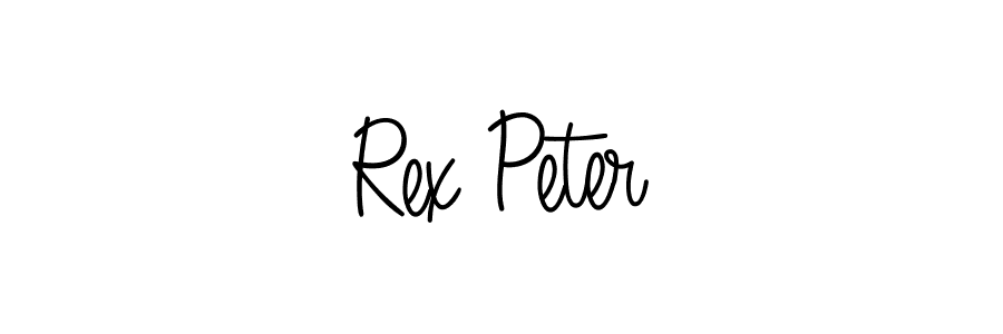 Angelique-Rose-font-FFP is a professional signature style that is perfect for those who want to add a touch of class to their signature. It is also a great choice for those who want to make their signature more unique. Get Rex Peter name to fancy signature for free. Rex Peter signature style 5 images and pictures png