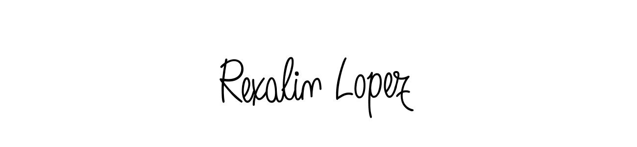 Make a beautiful signature design for name Rexalin Lopez. Use this online signature maker to create a handwritten signature for free. Rexalin Lopez signature style 5 images and pictures png