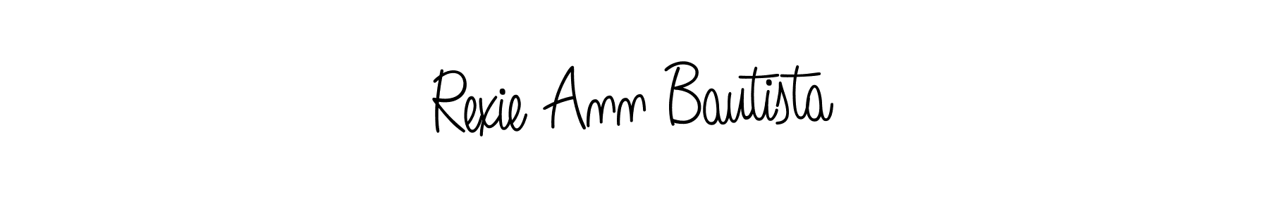 Angelique-Rose-font-FFP is a professional signature style that is perfect for those who want to add a touch of class to their signature. It is also a great choice for those who want to make their signature more unique. Get Rexie Ann Bautista name to fancy signature for free. Rexie Ann Bautista signature style 5 images and pictures png