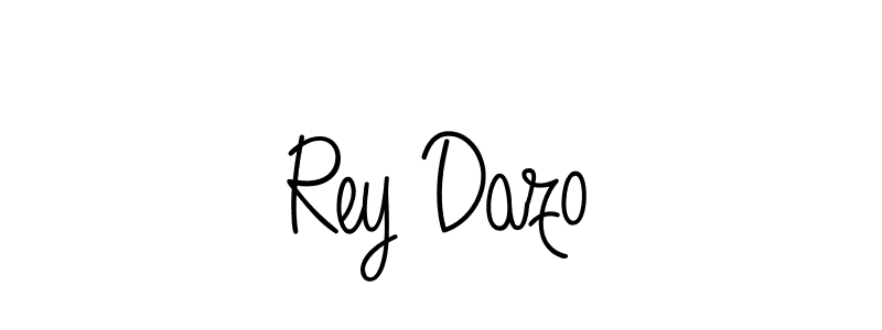 How to make Rey Dazo name signature. Use Angelique-Rose-font-FFP style for creating short signs online. This is the latest handwritten sign. Rey Dazo signature style 5 images and pictures png