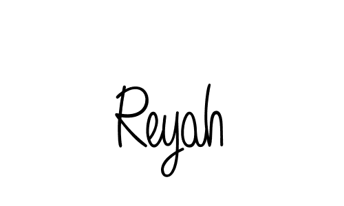 if you are searching for the best signature style for your name Reyah. so please give up your signature search. here we have designed multiple signature styles  using Angelique-Rose-font-FFP. Reyah signature style 5 images and pictures png