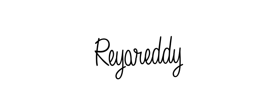 Reyareddy stylish signature style. Best Handwritten Sign (Angelique-Rose-font-FFP) for my name. Handwritten Signature Collection Ideas for my name Reyareddy. Reyareddy signature style 5 images and pictures png