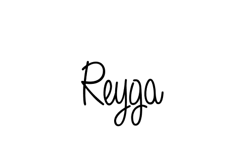 Use a signature maker to create a handwritten signature online. With this signature software, you can design (Angelique-Rose-font-FFP) your own signature for name Reyga. Reyga signature style 5 images and pictures png