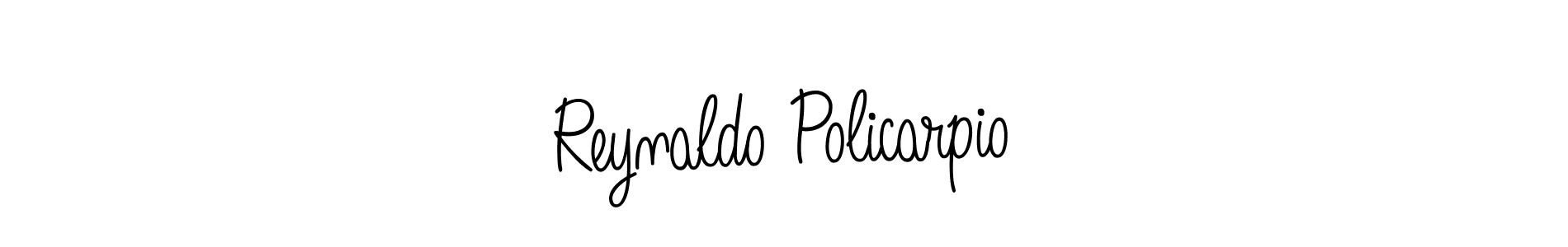 The best way (Angelique-Rose-font-FFP) to make a short signature is to pick only two or three words in your name. The name Reynaldo Policarpio include a total of six letters. For converting this name. Reynaldo Policarpio signature style 5 images and pictures png