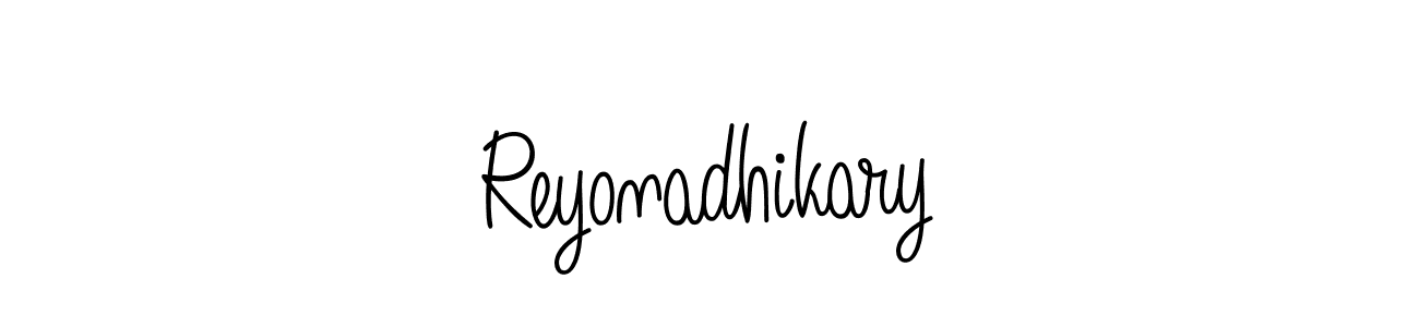 if you are searching for the best signature style for your name Reyonadhikary. so please give up your signature search. here we have designed multiple signature styles  using Angelique-Rose-font-FFP. Reyonadhikary signature style 5 images and pictures png