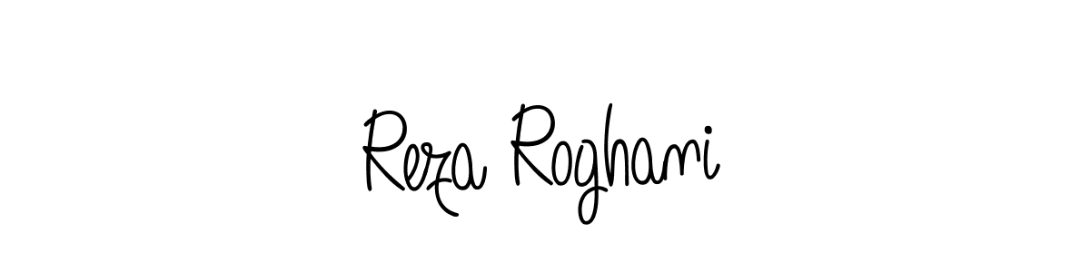 Use a signature maker to create a handwritten signature online. With this signature software, you can design (Angelique-Rose-font-FFP) your own signature for name Reza Roghani. Reza Roghani signature style 5 images and pictures png