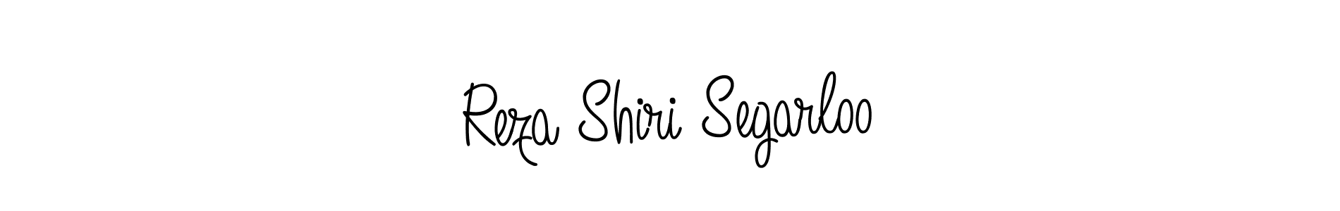 Use a signature maker to create a handwritten signature online. With this signature software, you can design (Angelique-Rose-font-FFP) your own signature for name Reza Shiri Segarloo. Reza Shiri Segarloo signature style 5 images and pictures png