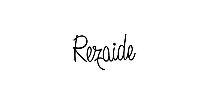 Rezaide stylish signature style. Best Handwritten Sign (Angelique-Rose-font-FFP) for my name. Handwritten Signature Collection Ideas for my name Rezaide. Rezaide signature style 5 images and pictures png