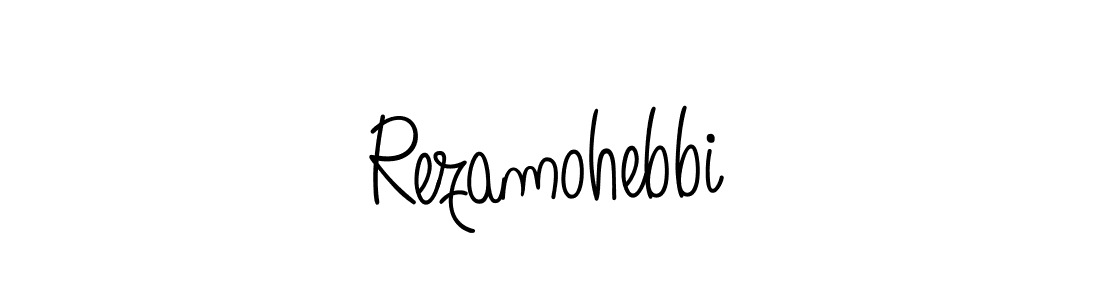 Make a beautiful signature design for name Rezamohebbi. With this signature (Angelique-Rose-font-FFP) style, you can create a handwritten signature for free. Rezamohebbi signature style 5 images and pictures png