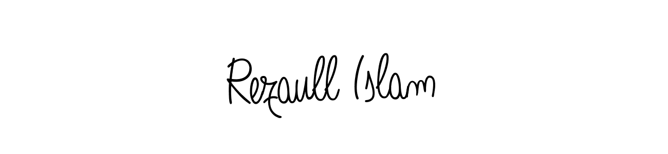 How to make Rezaull Islam name signature. Use Angelique-Rose-font-FFP style for creating short signs online. This is the latest handwritten sign. Rezaull Islam signature style 5 images and pictures png
