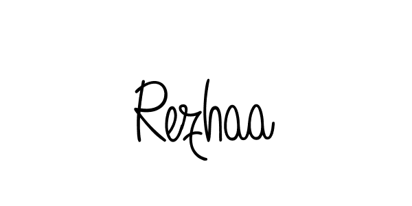 Create a beautiful signature design for name Rezhaa. With this signature (Angelique-Rose-font-FFP) fonts, you can make a handwritten signature for free. Rezhaa signature style 5 images and pictures png