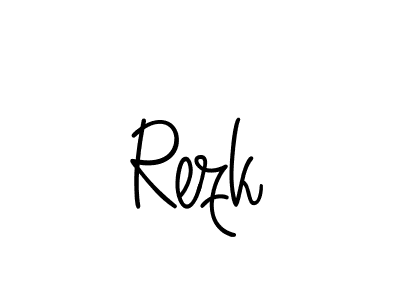 How to make Rezk name signature. Use Angelique-Rose-font-FFP style for creating short signs online. This is the latest handwritten sign. Rezk signature style 5 images and pictures png