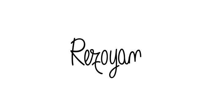 How to make Rezoyan signature? Angelique-Rose-font-FFP is a professional autograph style. Create handwritten signature for Rezoyan name. Rezoyan signature style 5 images and pictures png