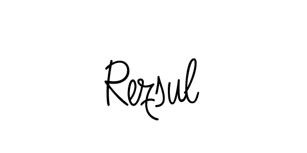 Also we have Rezsul name is the best signature style. Create professional handwritten signature collection using Angelique-Rose-font-FFP autograph style. Rezsul signature style 5 images and pictures png