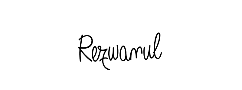 How to make Rezwanul name signature. Use Angelique-Rose-font-FFP style for creating short signs online. This is the latest handwritten sign. Rezwanul signature style 5 images and pictures png
