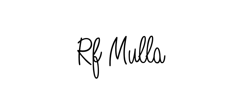 Design your own signature with our free online signature maker. With this signature software, you can create a handwritten (Angelique-Rose-font-FFP) signature for name Rf Mulla. Rf Mulla signature style 5 images and pictures png