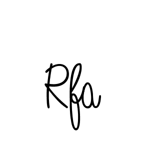 You should practise on your own different ways (Angelique-Rose-font-FFP) to write your name (Rfa) in signature. don't let someone else do it for you. Rfa signature style 5 images and pictures png