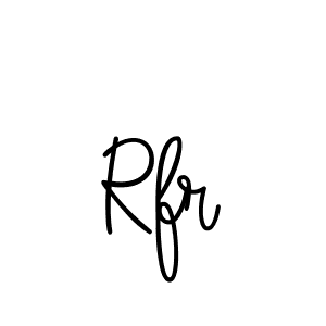 Make a beautiful signature design for name Rfr. With this signature (Angelique-Rose-font-FFP) style, you can create a handwritten signature for free. Rfr signature style 5 images and pictures png