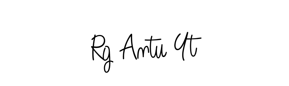 Design your own signature with our free online signature maker. With this signature software, you can create a handwritten (Angelique-Rose-font-FFP) signature for name Rg Antu Yt. Rg Antu Yt signature style 5 images and pictures png
