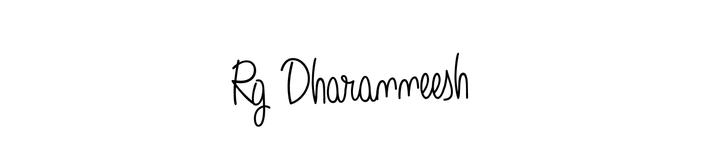 Rg Dharanneesh stylish signature style. Best Handwritten Sign (Angelique-Rose-font-FFP) for my name. Handwritten Signature Collection Ideas for my name Rg Dharanneesh. Rg Dharanneesh signature style 5 images and pictures png
