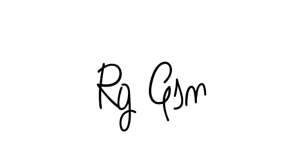 Design your own signature with our free online signature maker. With this signature software, you can create a handwritten (Angelique-Rose-font-FFP) signature for name Rg Gsn. Rg Gsn signature style 5 images and pictures png