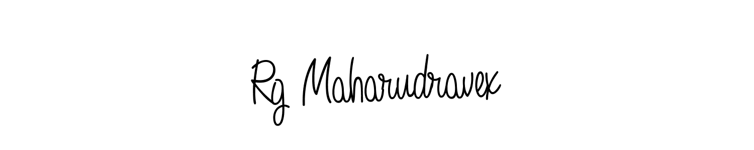 How to make Rg Maharudravex name signature. Use Angelique-Rose-font-FFP style for creating short signs online. This is the latest handwritten sign. Rg Maharudravex signature style 5 images and pictures png