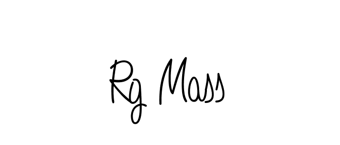 Make a beautiful signature design for name Rg Mass. With this signature (Angelique-Rose-font-FFP) style, you can create a handwritten signature for free. Rg Mass signature style 5 images and pictures png