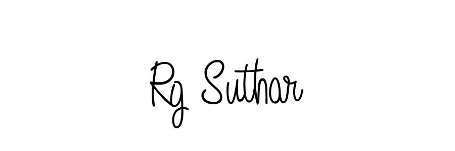 Check out images of Autograph of Rg Suthar name. Actor Rg Suthar Signature Style. Angelique-Rose-font-FFP is a professional sign style online. Rg Suthar signature style 5 images and pictures png