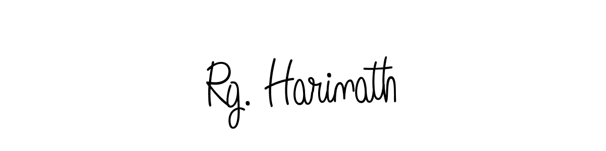 How to make Rg. Harinath name signature. Use Angelique-Rose-font-FFP style for creating short signs online. This is the latest handwritten sign. Rg. Harinath signature style 5 images and pictures png