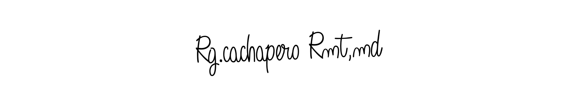 You should practise on your own different ways (Angelique-Rose-font-FFP) to write your name (Rg.cachapero Rmt,md) in signature. don't let someone else do it for you. Rg.cachapero Rmt,md signature style 5 images and pictures png