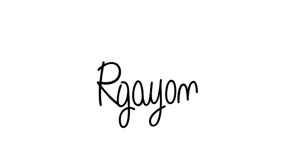 How to Draw Rgayon signature style? Angelique-Rose-font-FFP is a latest design signature styles for name Rgayon. Rgayon signature style 5 images and pictures png