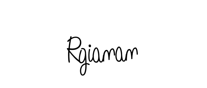 You should practise on your own different ways (Angelique-Rose-font-FFP) to write your name (Rgianan) in signature. don't let someone else do it for you. Rgianan signature style 5 images and pictures png