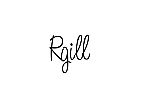 Create a beautiful signature design for name Rgill. With this signature (Angelique-Rose-font-FFP) fonts, you can make a handwritten signature for free. Rgill signature style 5 images and pictures png