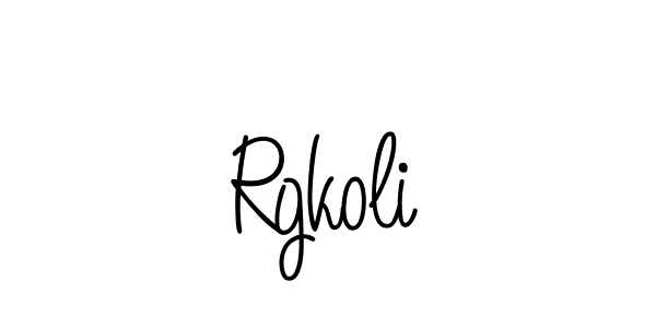 Use a signature maker to create a handwritten signature online. With this signature software, you can design (Angelique-Rose-font-FFP) your own signature for name Rgkoli. Rgkoli signature style 5 images and pictures png