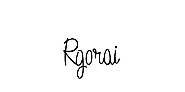 You should practise on your own different ways (Angelique-Rose-font-FFP) to write your name (Rgorai) in signature. don't let someone else do it for you. Rgorai signature style 5 images and pictures png