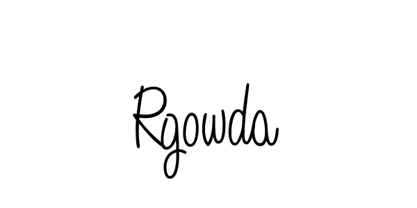 Make a beautiful signature design for name Rgowda. With this signature (Angelique-Rose-font-FFP) style, you can create a handwritten signature for free. Rgowda signature style 5 images and pictures png