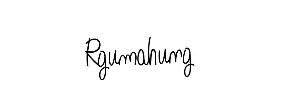 How to Draw Rgumahung signature style? Angelique-Rose-font-FFP is a latest design signature styles for name Rgumahung. Rgumahung signature style 5 images and pictures png