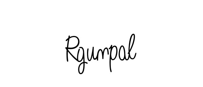 Best and Professional Signature Style for Rgunpal. Angelique-Rose-font-FFP Best Signature Style Collection. Rgunpal signature style 5 images and pictures png