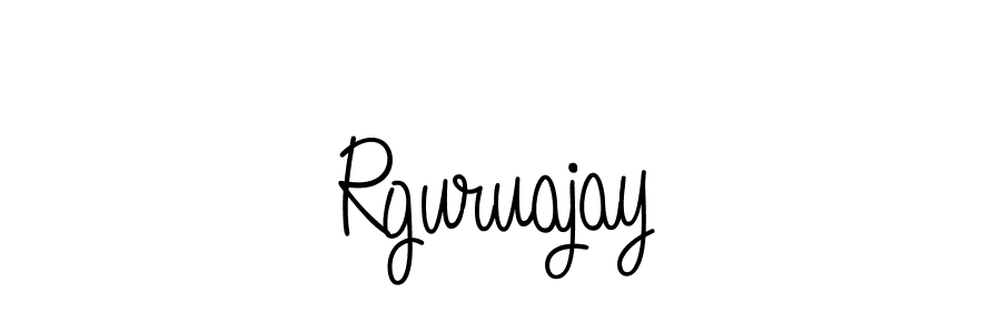 How to make Rguruajay signature? Angelique-Rose-font-FFP is a professional autograph style. Create handwritten signature for Rguruajay name. Rguruajay signature style 5 images and pictures png