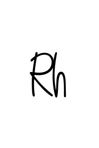 Design your own signature with our free online signature maker. With this signature software, you can create a handwritten (Angelique-Rose-font-FFP) signature for name Rh. Rh signature style 5 images and pictures png