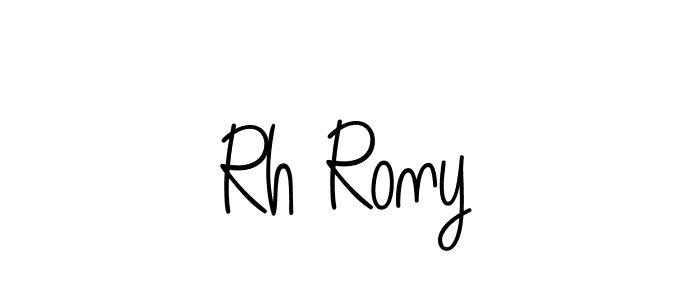 if you are searching for the best signature style for your name Rh Rony. so please give up your signature search. here we have designed multiple signature styles  using Angelique-Rose-font-FFP. Rh Rony signature style 5 images and pictures png
