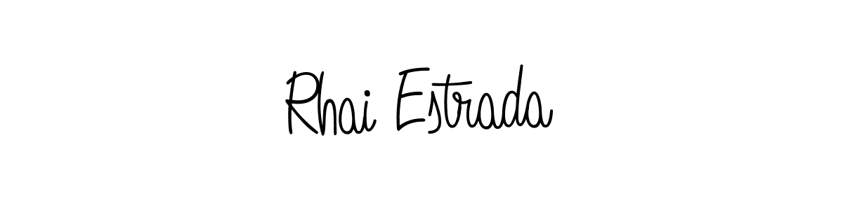 How to make Rhai Estrada signature? Angelique-Rose-font-FFP is a professional autograph style. Create handwritten signature for Rhai Estrada name. Rhai Estrada signature style 5 images and pictures png