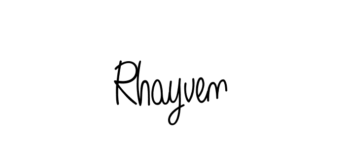 How to make Rhayven signature? Angelique-Rose-font-FFP is a professional autograph style. Create handwritten signature for Rhayven name. Rhayven signature style 5 images and pictures png