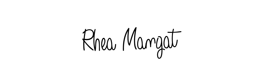 How to Draw Rhea Mangat signature style? Angelique-Rose-font-FFP is a latest design signature styles for name Rhea Mangat. Rhea Mangat signature style 5 images and pictures png